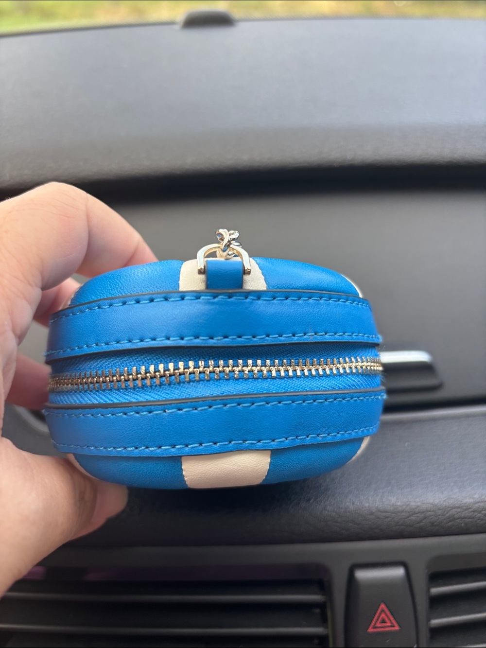 kate spade Blue and White Striped AirPod Case - Picture 4 of 10